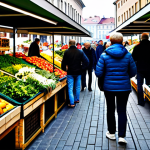 탕탕특공대 파티 플레이 장점 - Bustling Warsaw Market**

"A vibrant and colorful marketplace in Warsaw, Poland. Vendors are selling...